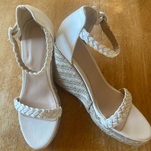 Block High Heel Braided Sandles New w/o Tags